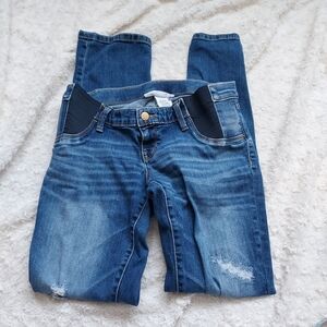 Liz Lange Maternity Distressed Straight Recto Jeans - size XS